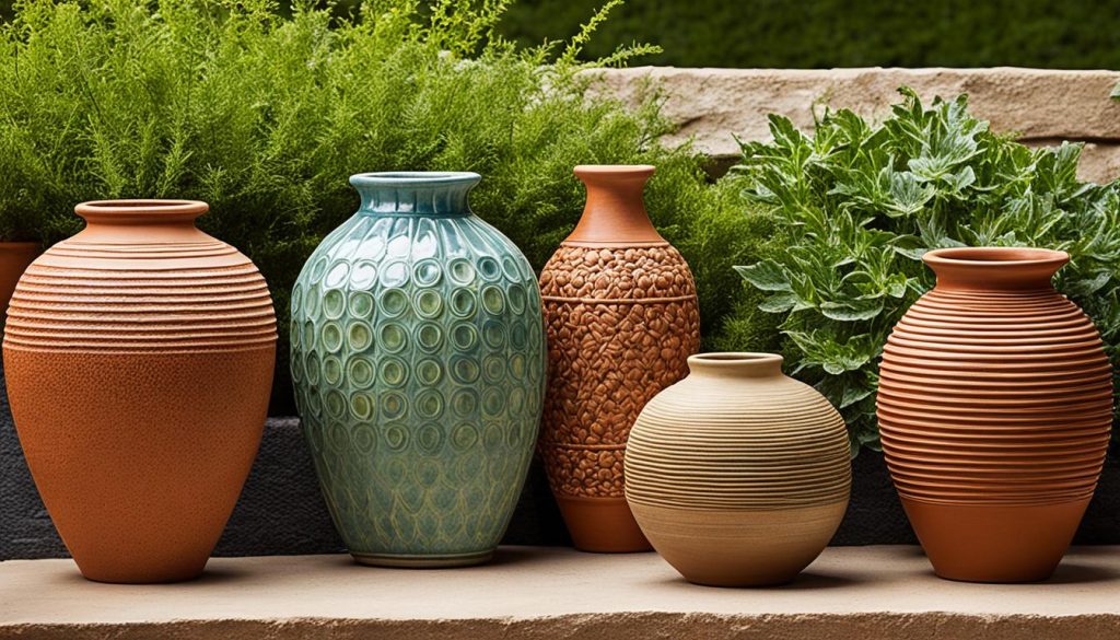 Vasen aus Keramik und Terracotta