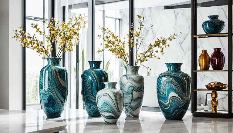 Marmoreffekt Vasen: Luxus und Stil zu Hause